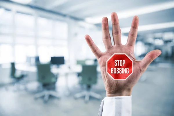 Stop-Bossing-Konzept — Stockfoto