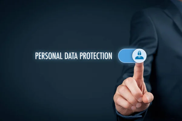 Έννοια προστασία προσωπικών δεδομένων — Φωτογραφία Αρχείου