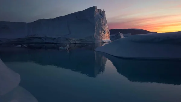 Grönland Iceberg Resor Oceanen Snövit — Stockfoto