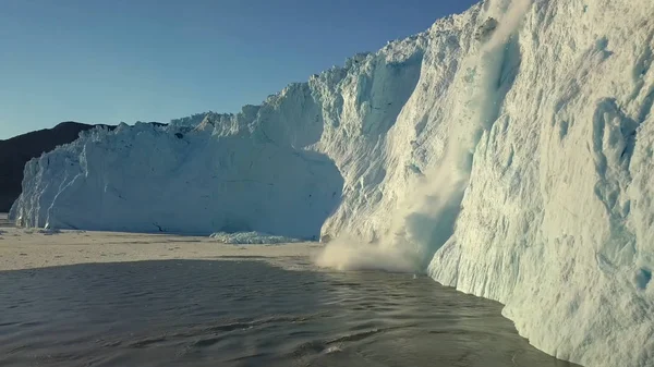 格陵兰Iceberg旅行海洋雪 — 图库照片