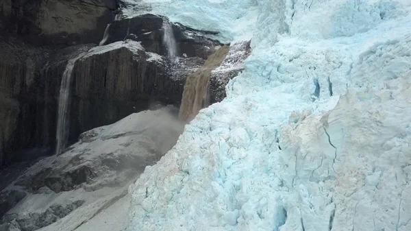 Groenlandia Iceberg Viaggi Oceano Neve — Foto Stock