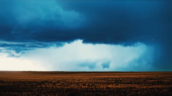 Grande tempestade iluminação céu fundo — Fotografia de Stock