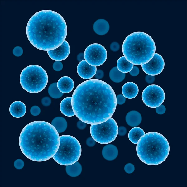 vector abstract health or chemistry blue background with molecul