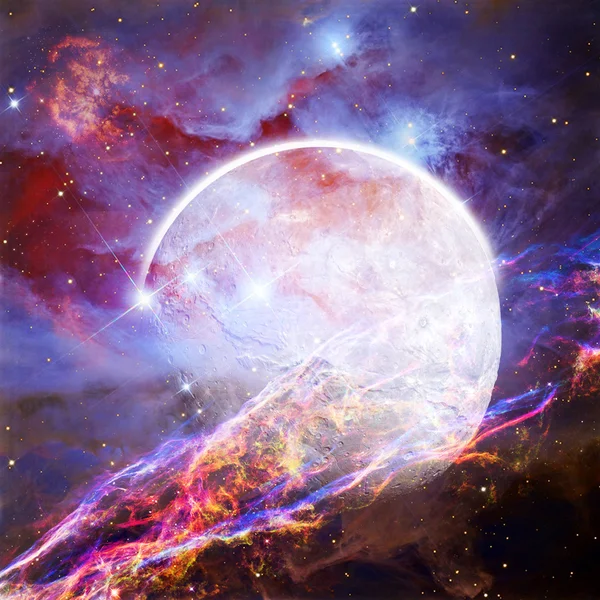 Mooie buitenruimte galaxy Composietbeeld - onderdelen van deze — Stockfoto