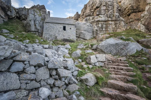 Manzara resim St Govan'ın Chapel Pemnrokeshire c çarpıcı