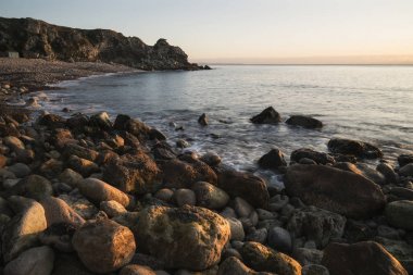 Portland kilise Ope Koyu'nun güzel gündoğumu manzara resim