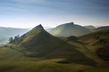 Beautiful landscape image of Parkhouse Hill and Chrome Hill in P clipart