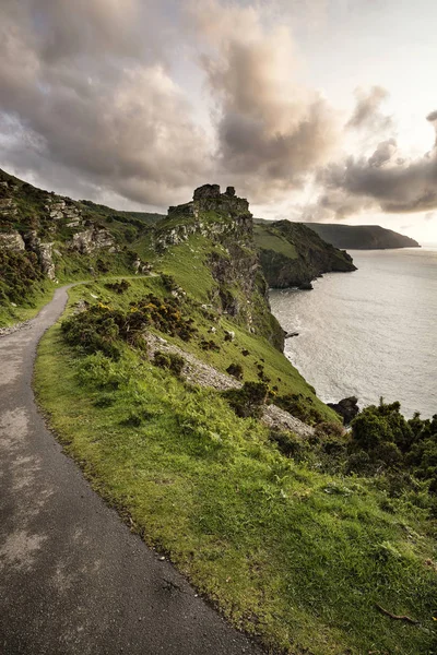 Stunning Valley Of The Rocks landscape in Devon during Summer su — Stock Photo, Image