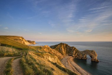 Jurassic Coast Durdle kapı güzel manzaralı