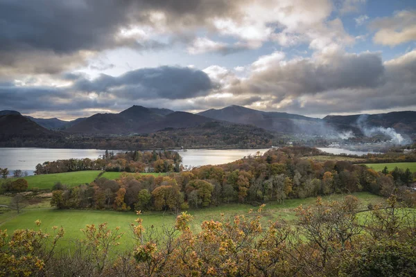 Majestic Autumn Fall landscape image of view from Castlehead in — Stock Photo, Image