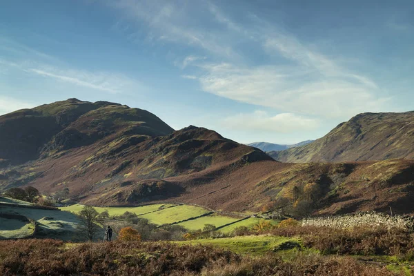 Epic Autumn Image Paysage Automne Sleet Fell Howstead Brow Dans — Photo