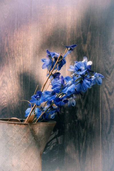 Beautiful Vintage Look Applied Romantic Flower Garden Paraphenalia Still Life — Stock Photo, Image
