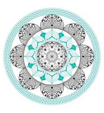 Zentangle mandala arka plan