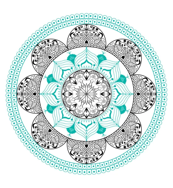 Zentangle mandala sfondo Vettoriali Stock Royalty Free