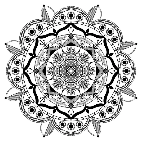 Zentangle mandala achtergrond Rechtenvrije Stockvectors