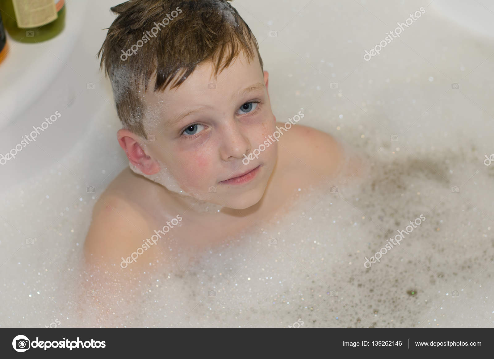 Child boy bathing Stock Photo by ©grase 139262146
