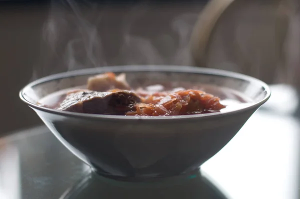 Borscht Oekraïense nationale keuken — Stockfoto