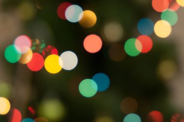 Noel ışıkları ufuk arka plan