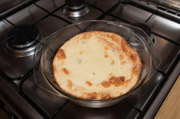 Casserole ready from cottage cheese — Stock Photo, Image