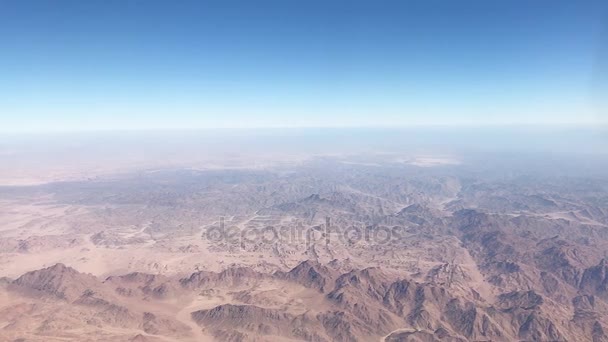 Top View Colorful Mountains Sinai Peninsula Egypt — Stock Video