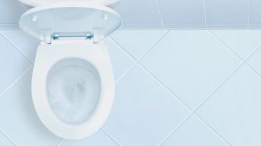 Tuvalet banyo. Yukarıdan görüntülemek.