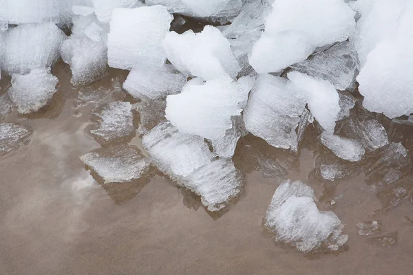 Gelo e areia — Fotografia de Stock