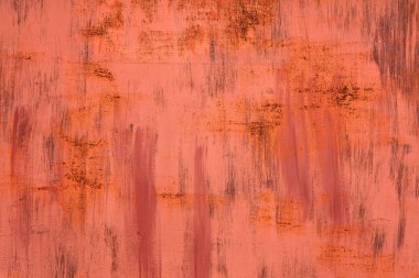 Eski kırmızı boyalı çizgili Metal yüzeylere zarar
