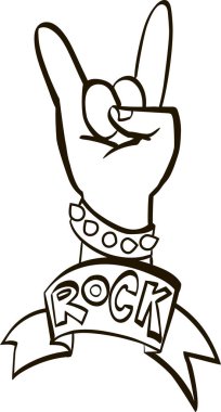 hard rock grafik tasarım, vektör çizim