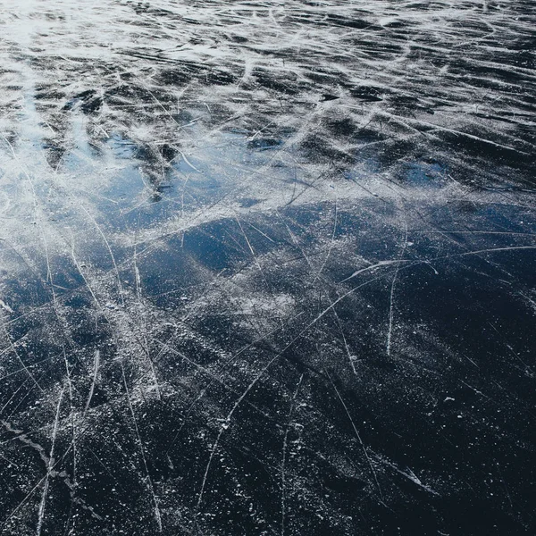冰背景。冰的表面纹理 — 图库照片