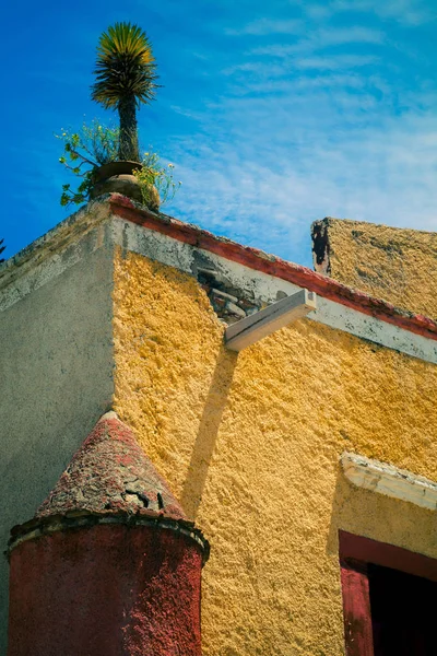 Part of a typical Mexican building in Mexico Stock Picture