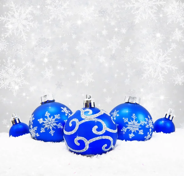 Dekorativa jul bakgrund med bokeh lampor — Stockfoto