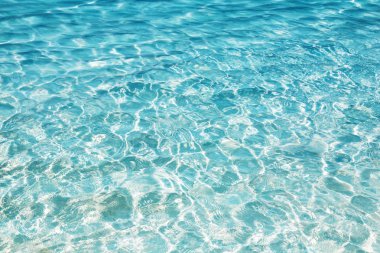Parlak mavi su dalgalanma arkaplanı