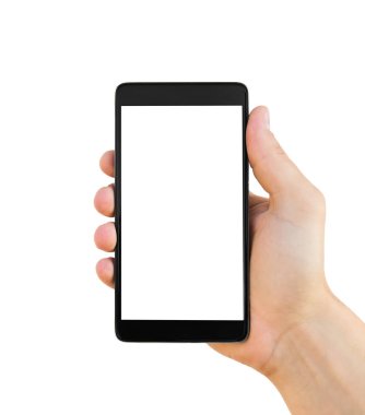 elinde modern smartphone 