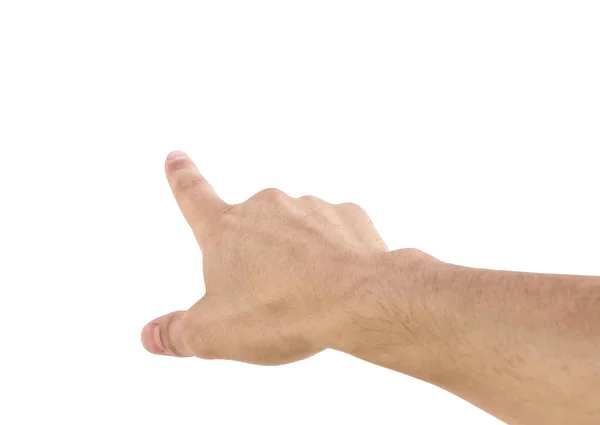 Empty man hand sign — Stock Photo, Image