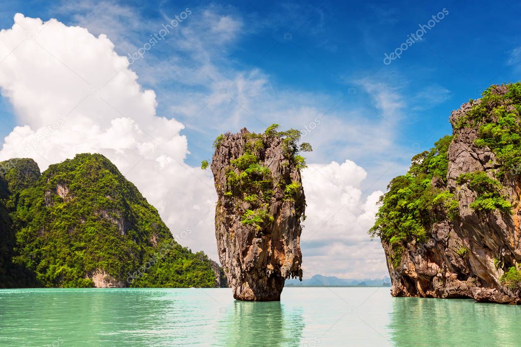 James Bond island near Phuket in Thailand