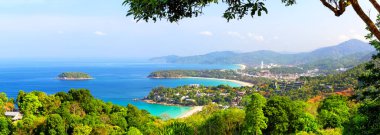 Seyahat manzarası yaz tatili konsepti.