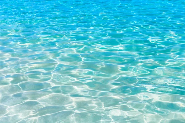 Glänzend Blaues Wasser Plätschert Hintergrund Wasseroberfläche Schwimmbad — Stockfoto