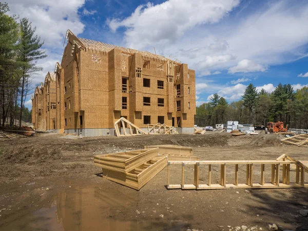 Baustelle für neuen Wohnkomplex — Stockfoto