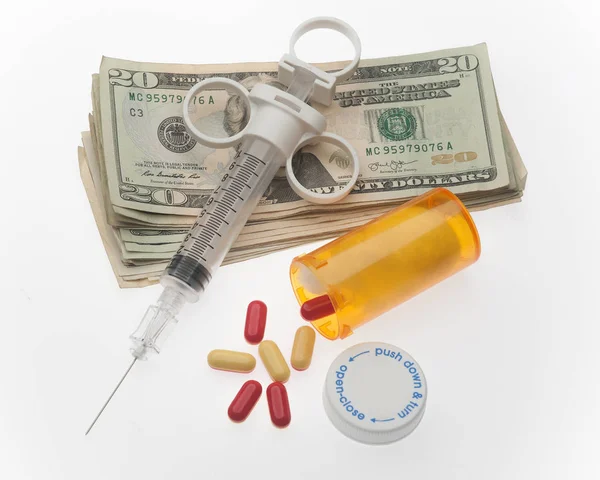 Náklady na drogové závislosti — Stock fotografie