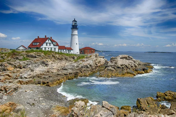 Portland Head Light house, Maine, EUA — Fotografia de Stock