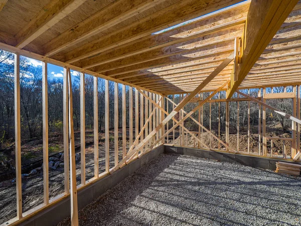 Construção Nova Casa Enquadramento — Fotografia de Stock