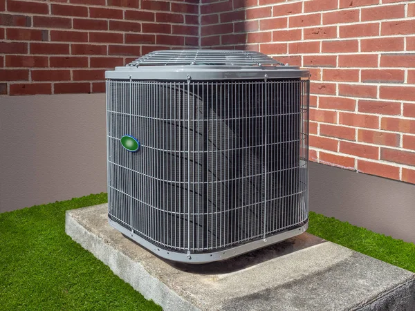 Airconditioning Installatie Buiten Een Appartementencomplex — Stockfoto