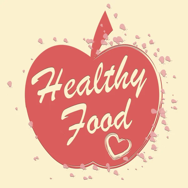 Gesunde Ernährung bedeutet Wohlbefinden bei Obst und Lebensmitteln — Stockfoto