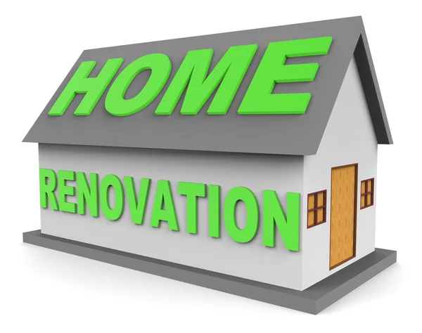 Inicio Renovación significa la mejora de bienes raíces 3d Renderización — Foto de Stock