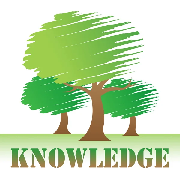 Árvores do conhecimento indica reflorestamento e saber como — Fotografia de Stock