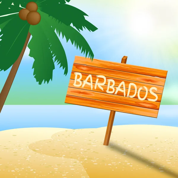 Barbados tatil Bridgetown Karayipler tatil Getaway gösterir — Stok fotoğraf