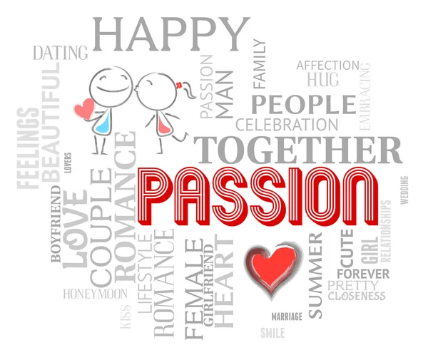 Palabras de pasión muestra encontrar el amor y la compasión — Foto de Stock