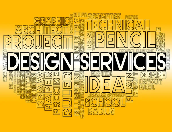 Ontwerp diensten Shows grafische creatie en ontwikkeling — Stockfoto