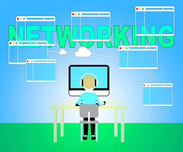 Online Networking Shows Global Connectivity And Communication
