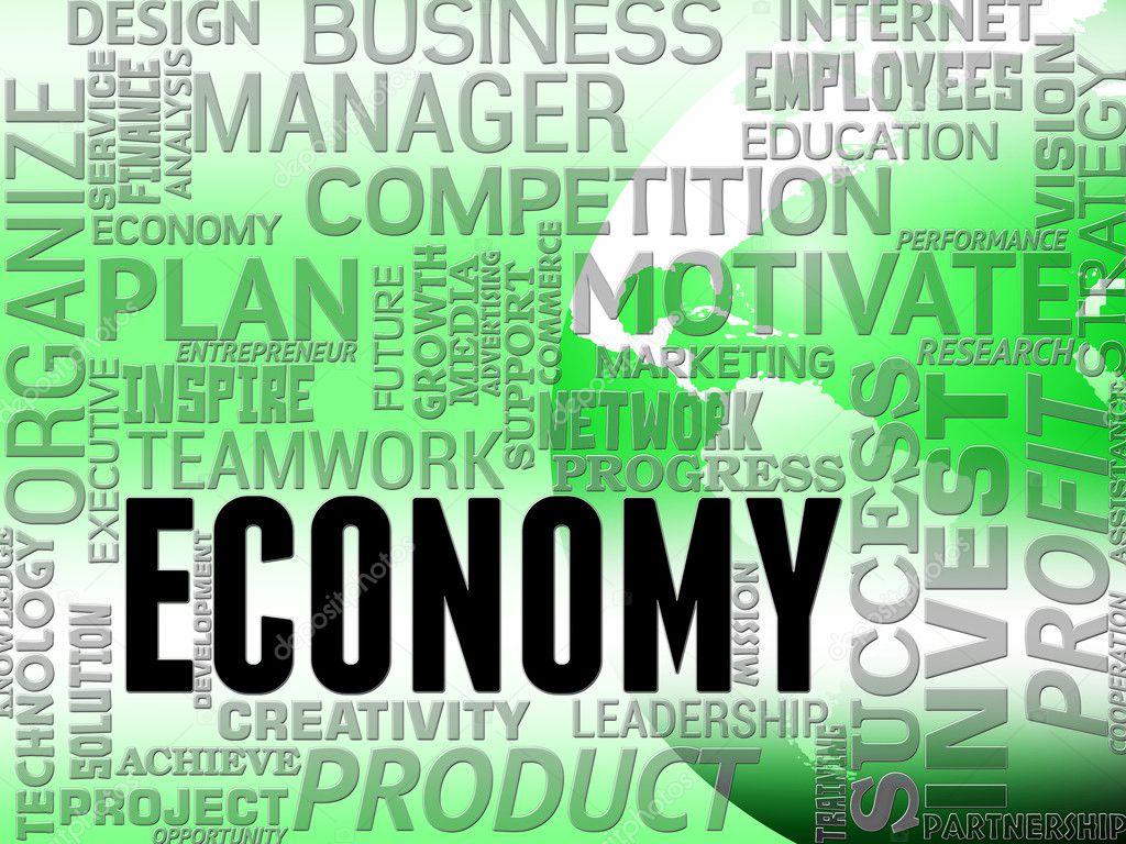 Economy Words Means Macro Economics And Finance
